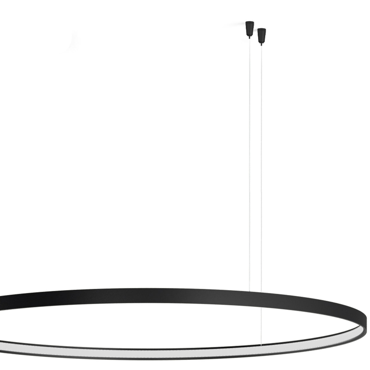 Zero Round Smart Aluminium Ring LED Pendant Light 98cm