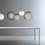 Smoke Glass Globe LED Pendant Light 26.7cm