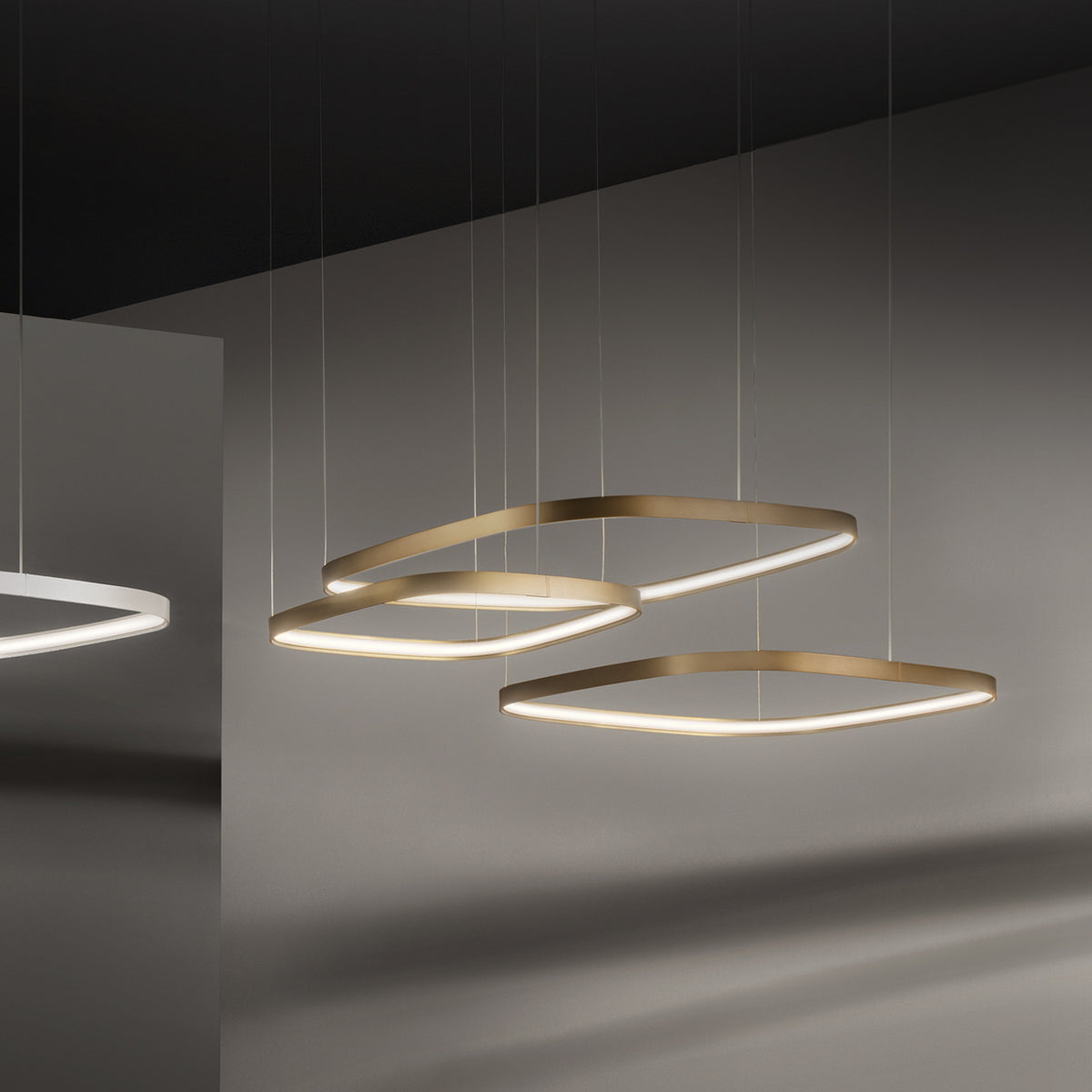 Zero Square 50 Aluminium LED Pendant Light Without Canopy