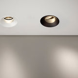 James Aluminium Round Recessed LED Downlight 4cm - Black