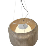 Fora 90 Drum LED Outdoor Pendant Light - Light Beige