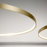Zero Round Aluminium Ring LED Pendant Light 122cm Without Canopy