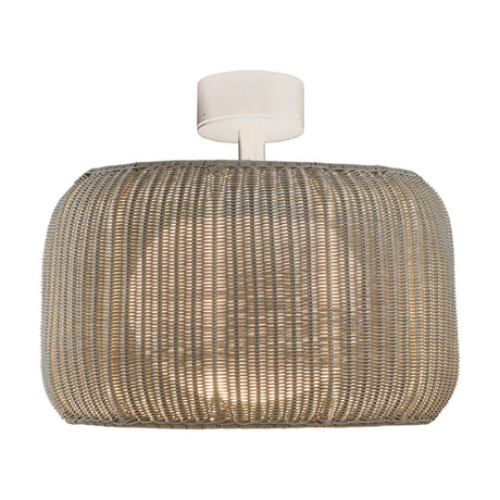 Fora PF Drum LED Outdoor Ceiling Light - Light Beige