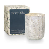 North Sky Crackle Glass Scented Candle 9cm