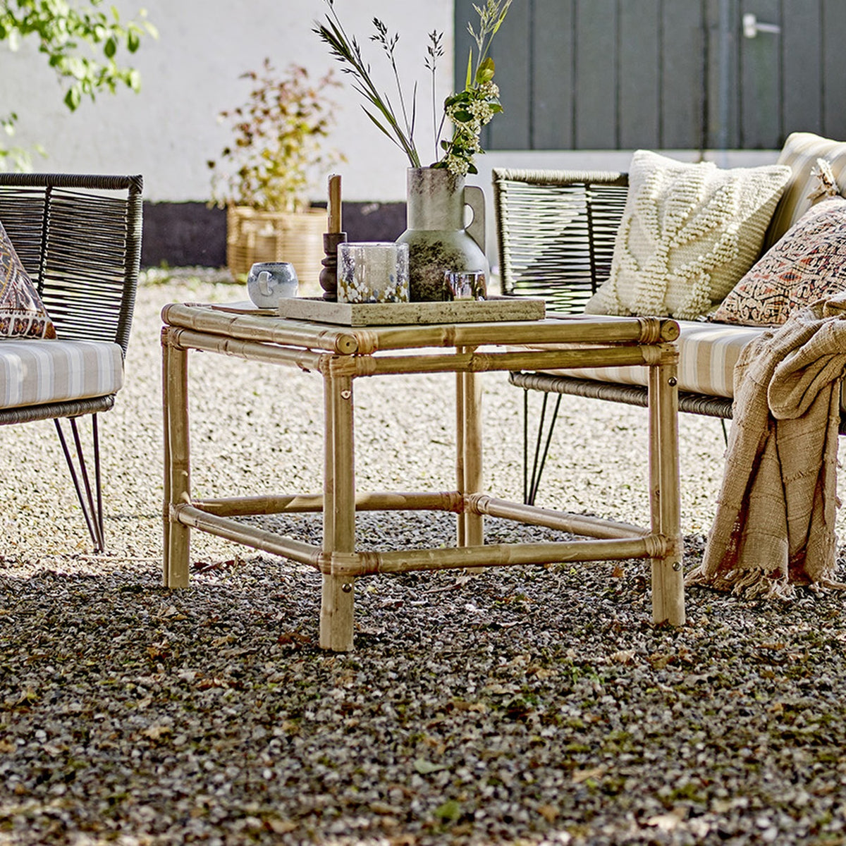 Sole Bamboo Garden Table - Beige