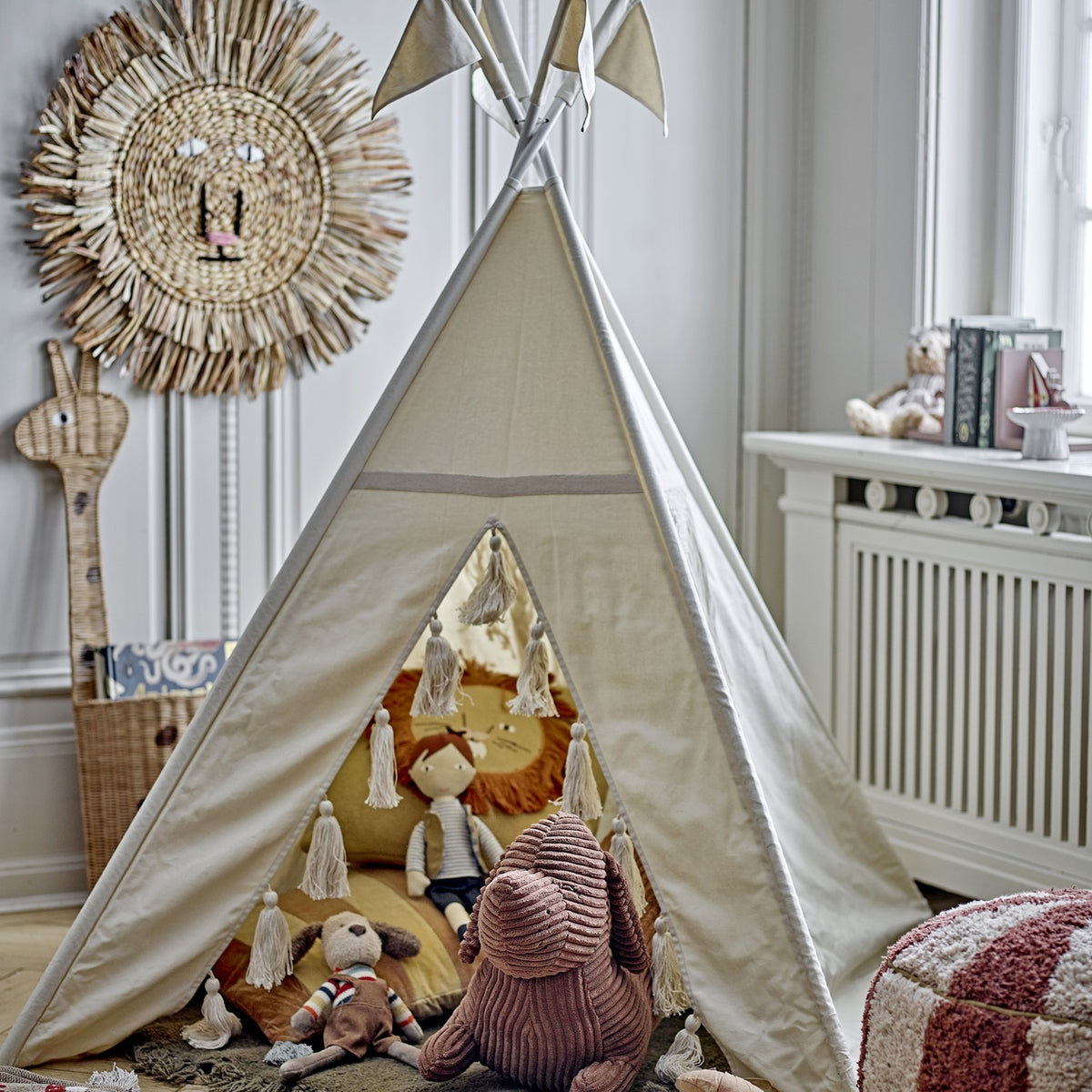 Fardin Cotton Play Tent - Natural