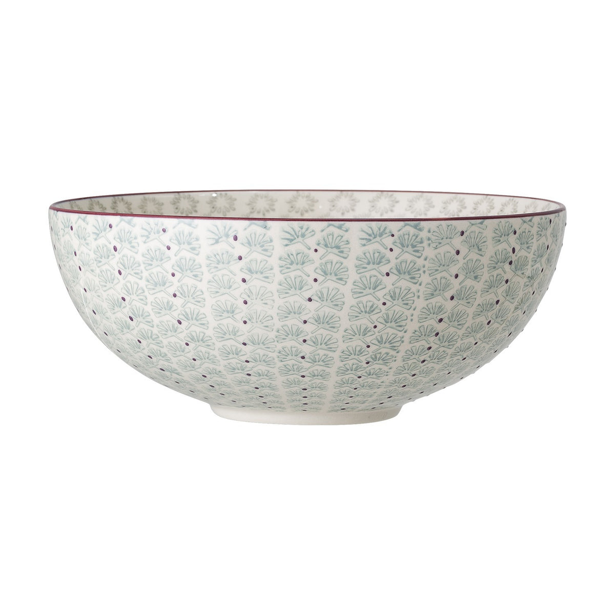 Maya Stoneware Bowl 28.5cm - Green