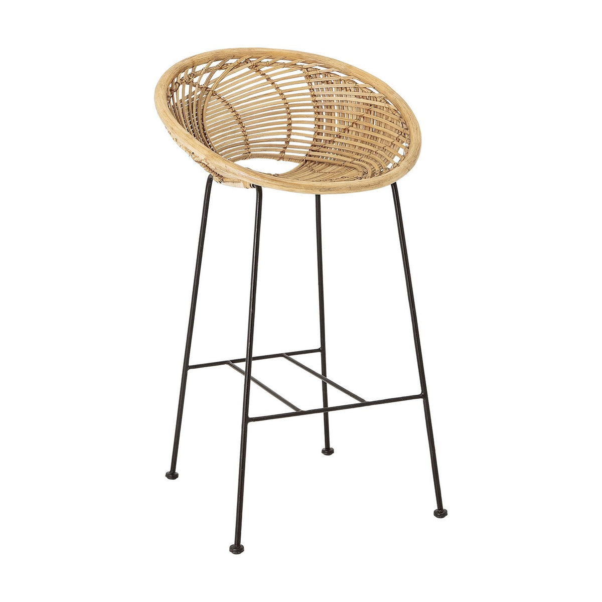 Yonne Rattan Bar Chair - Beige