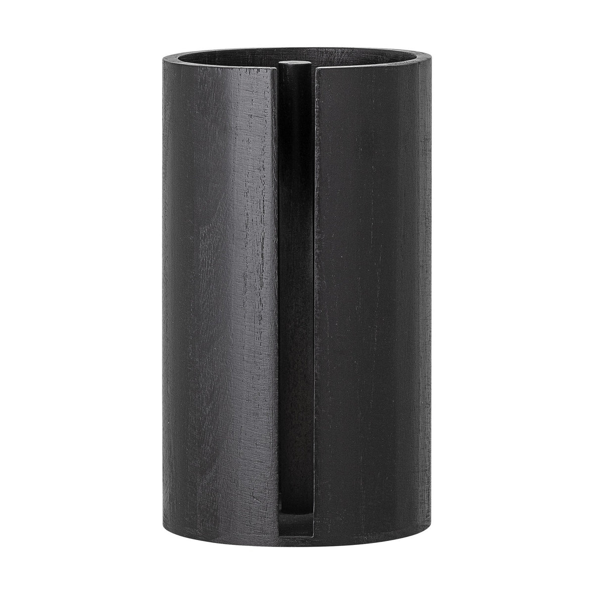 Celian Wooden Kitchen Roll Holder - Black