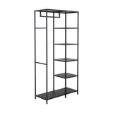 Valde Iron Clothes Rail - Black