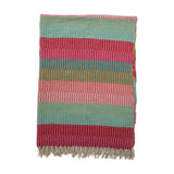 Isnel Pink Striped Throw - Multi