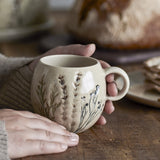 Bea Crackle Stoneware Cup 250ml - Beige