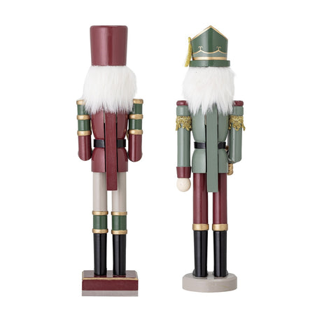 Darren Wooden Christmas Decorations 38cm Set of 2 - Multi