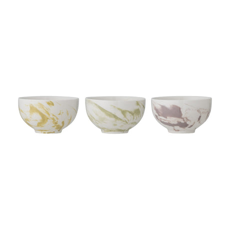 Palma Stoneware Bowls 11.5cm Set of 3 - Multi