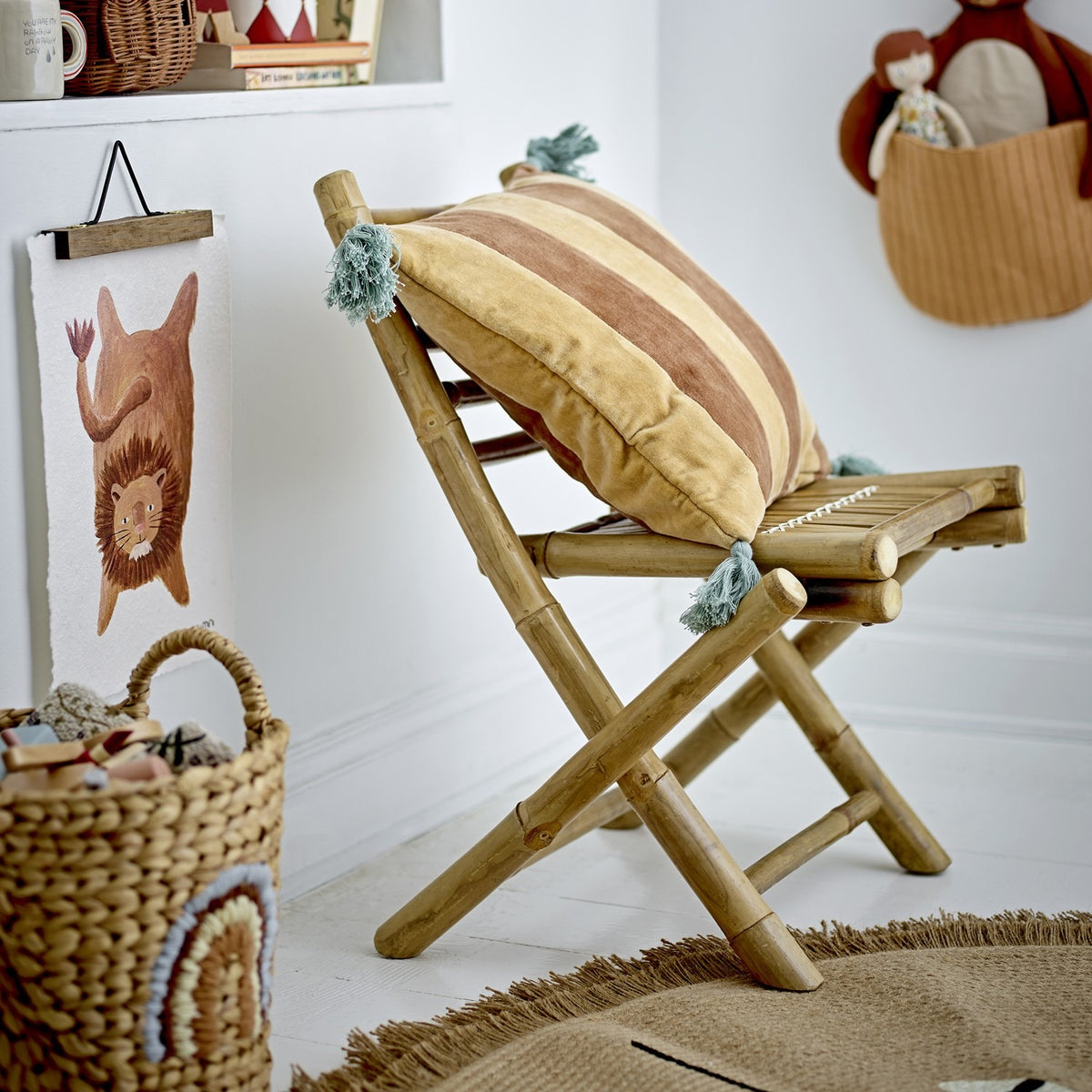 Mini Sole Bamboo Kids Chair - Beige