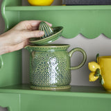 Liselu Stoneware Lemon Squeezer - Green