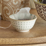 Maple Dotted Stoneware Bowl 6.5cm - Green