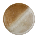 Dahlia Stoneware Platter - Brown