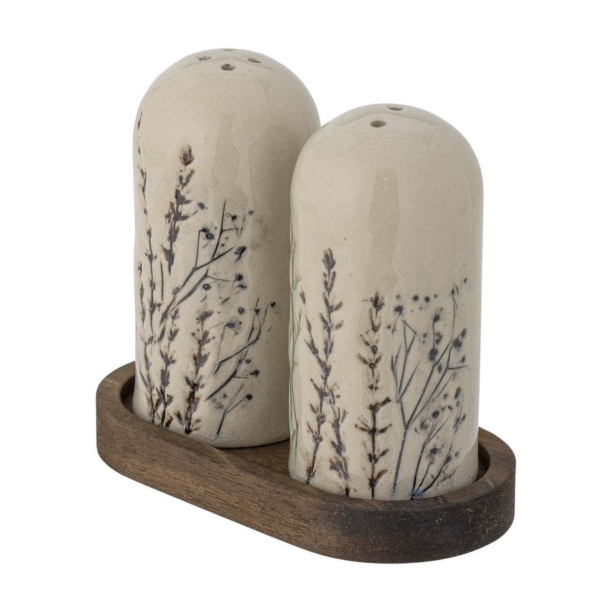 Bea Stoneware Salt & Pepper Shakers Set of 3 - Cream