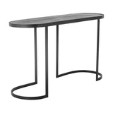 Carter Geometric Wooden Console Table - Black