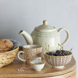 Maple Stoneware Teapot 900ml - Cream