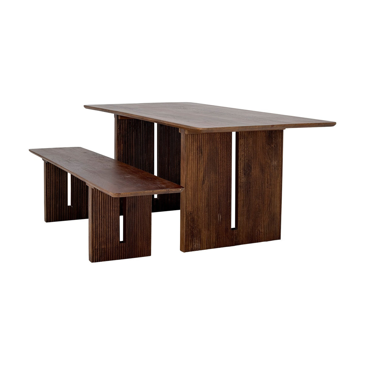 Milow Wooden Dining Table - Brown