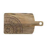 Vanilla Embossed Wooden Serving Board - Natural