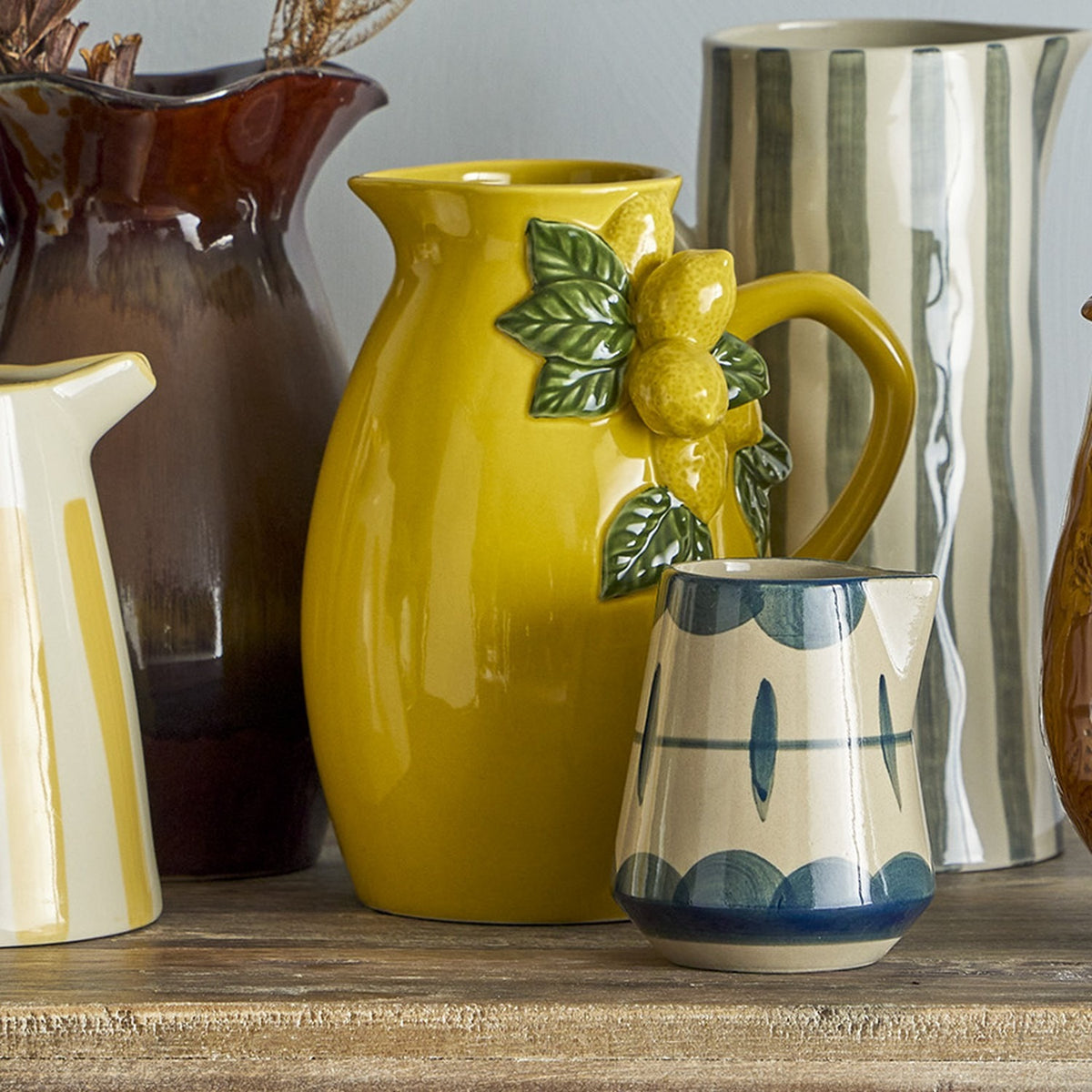 Limone Stoneware Jug 1600ml - Yellow