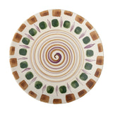 Shama Brown Stoneware Dinner Plate - Multi