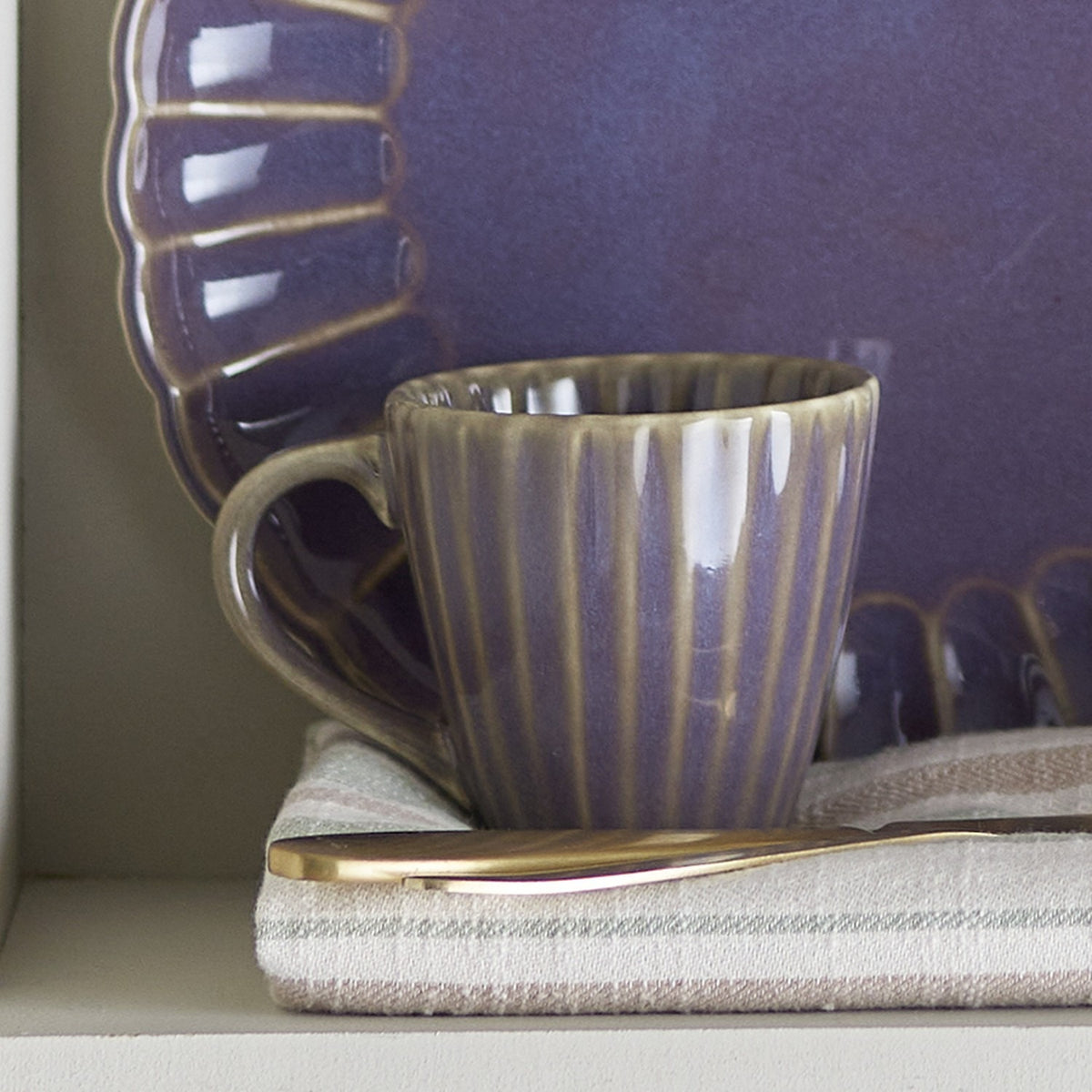 Latina Stoneware Cup 220ml - Purple