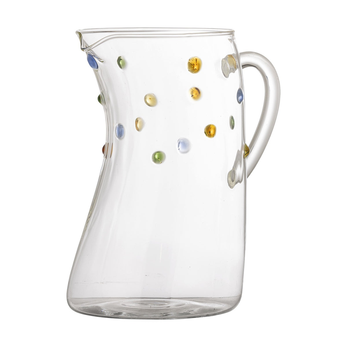Thalia Dotted Glass Jug 1300ml - Clear