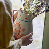 Odina Floral Stoneware Jug 3300ml - Cream