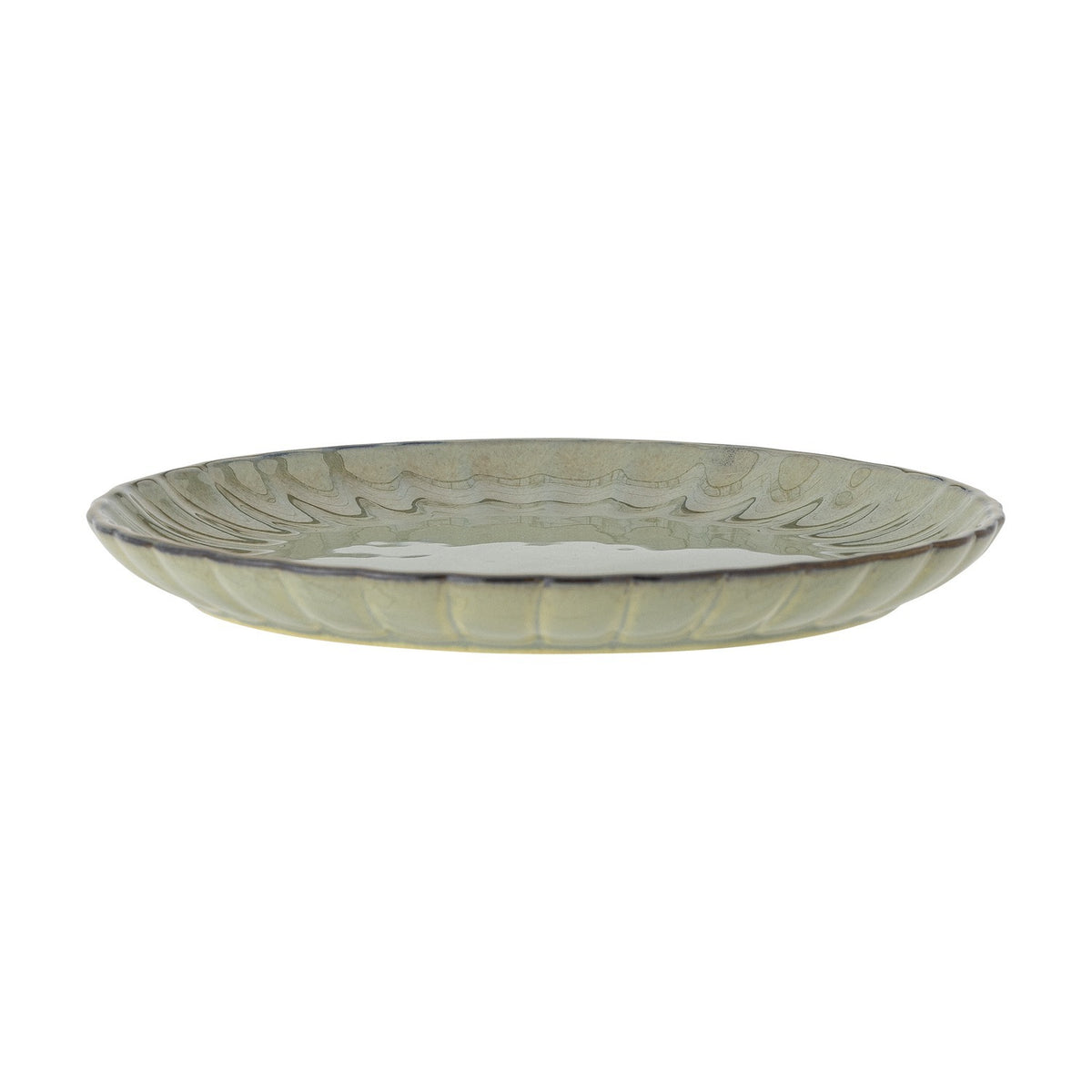 Latina Speckled Stoneware Side Plate - Green