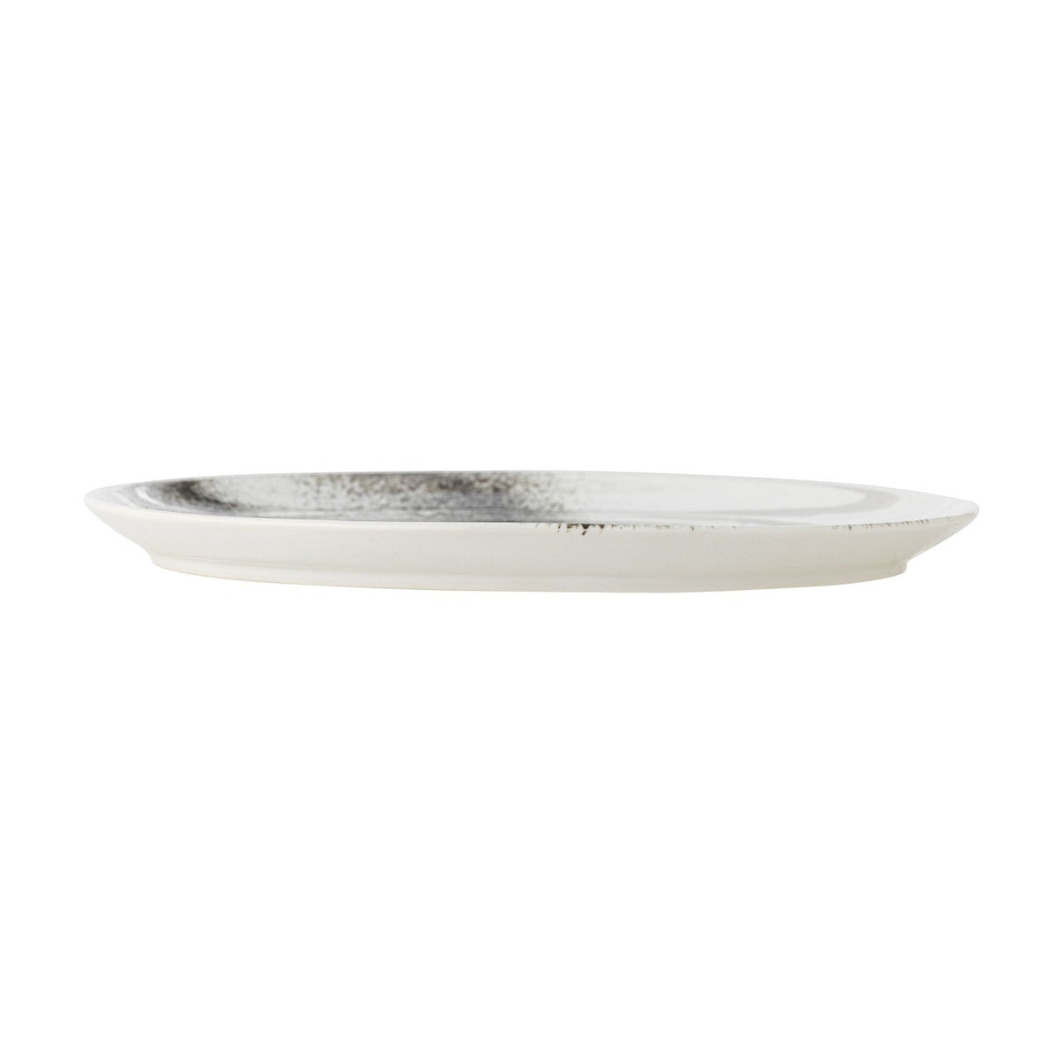 Paula Wavy Stoneware Dinner Plate - White