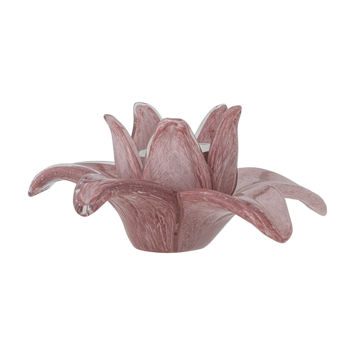 Wren Flower Glass Ornament - Pink