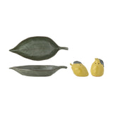 Limone Lemon Stoneware Salt & Pepper Shakers Set of 3 - Yellow