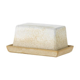 Paula Speckled Stoneware Butter Dish - Cream