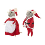 Peo Wool Christmas Tree Decorations 23cm Set of 2 - Red