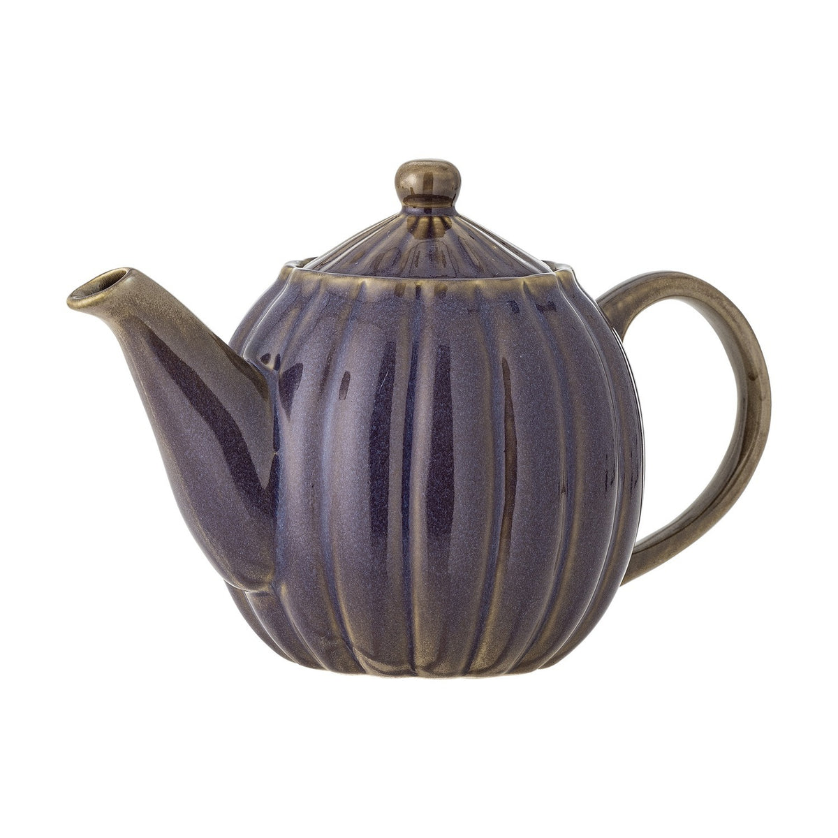 Latina Round Stoneware Teapot 1085ml - Purple