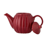 Latina Round Stoneware Teapot 1085ml - Red