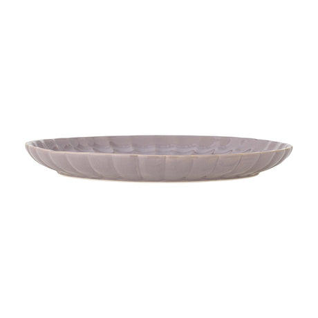 Latina Fluted Stoneware Dinner Plate - Pink