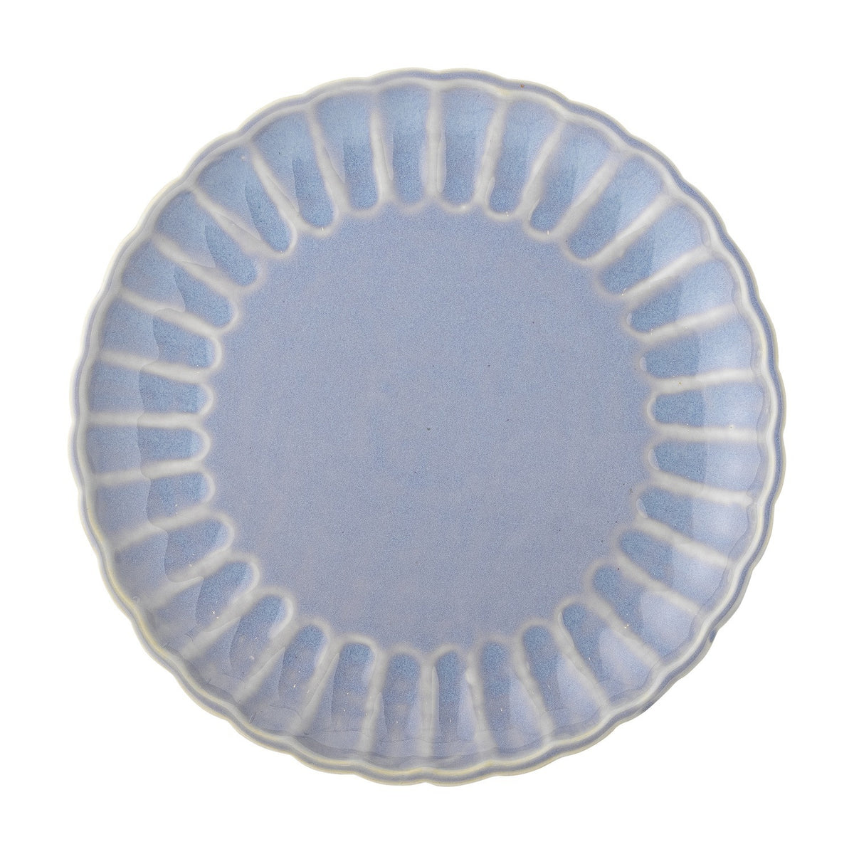 Latina Wavy Stoneware Dinner Plate - Blue
