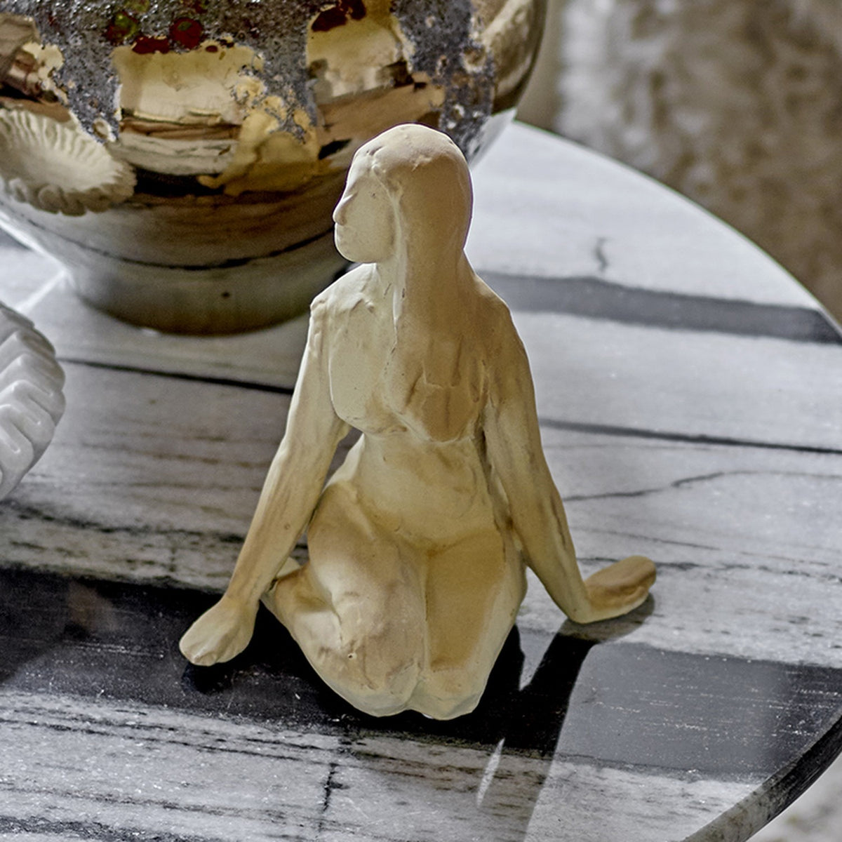 Ishtar Stoneware Ornament - Cream