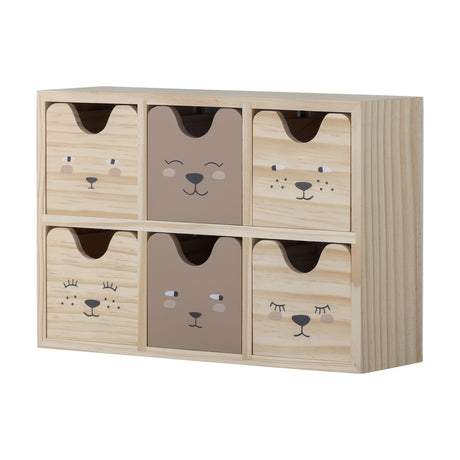 Calle Wooden Storage Box - Beige
