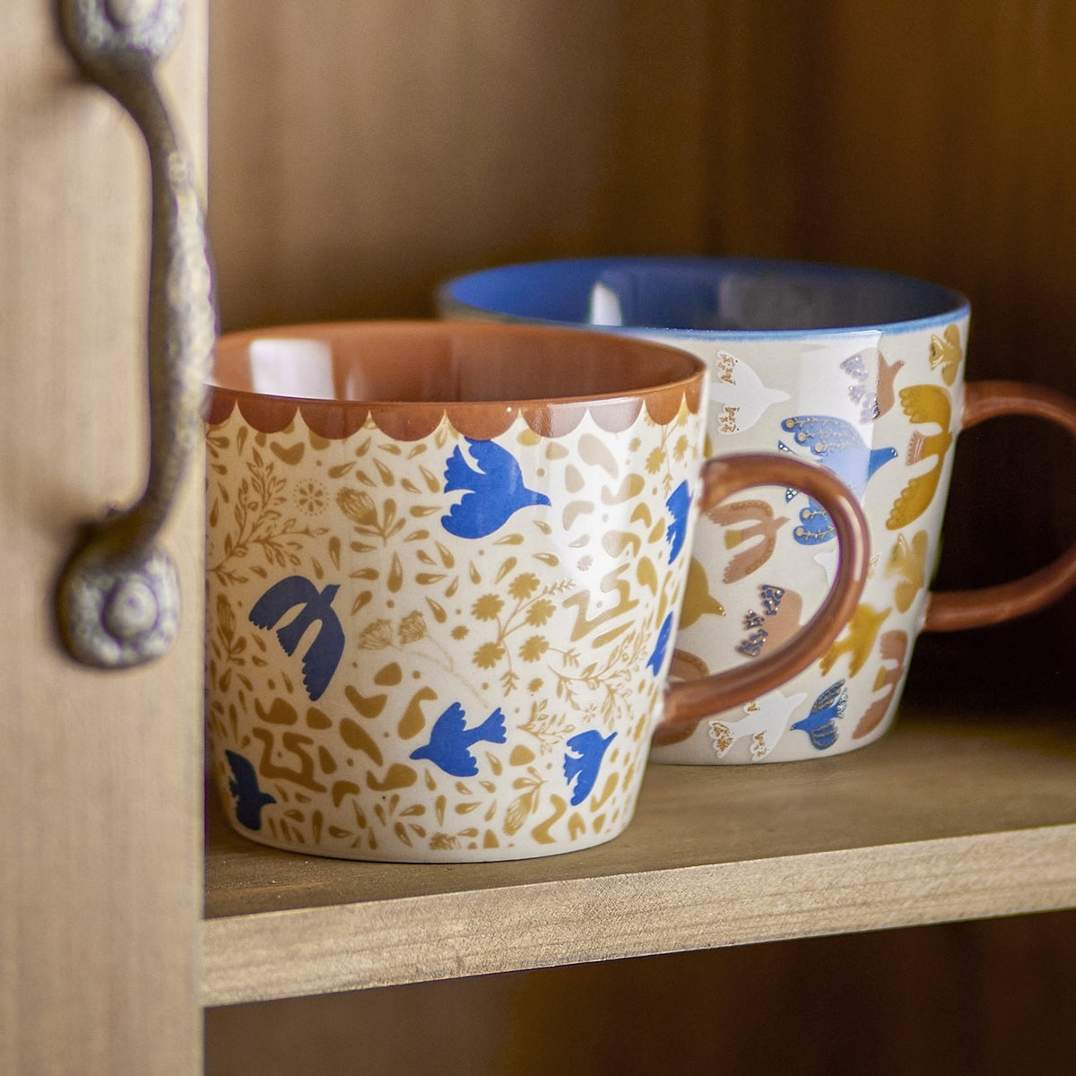 Anniversary Stoneware Mugs 380ml Set of 2 - Multi