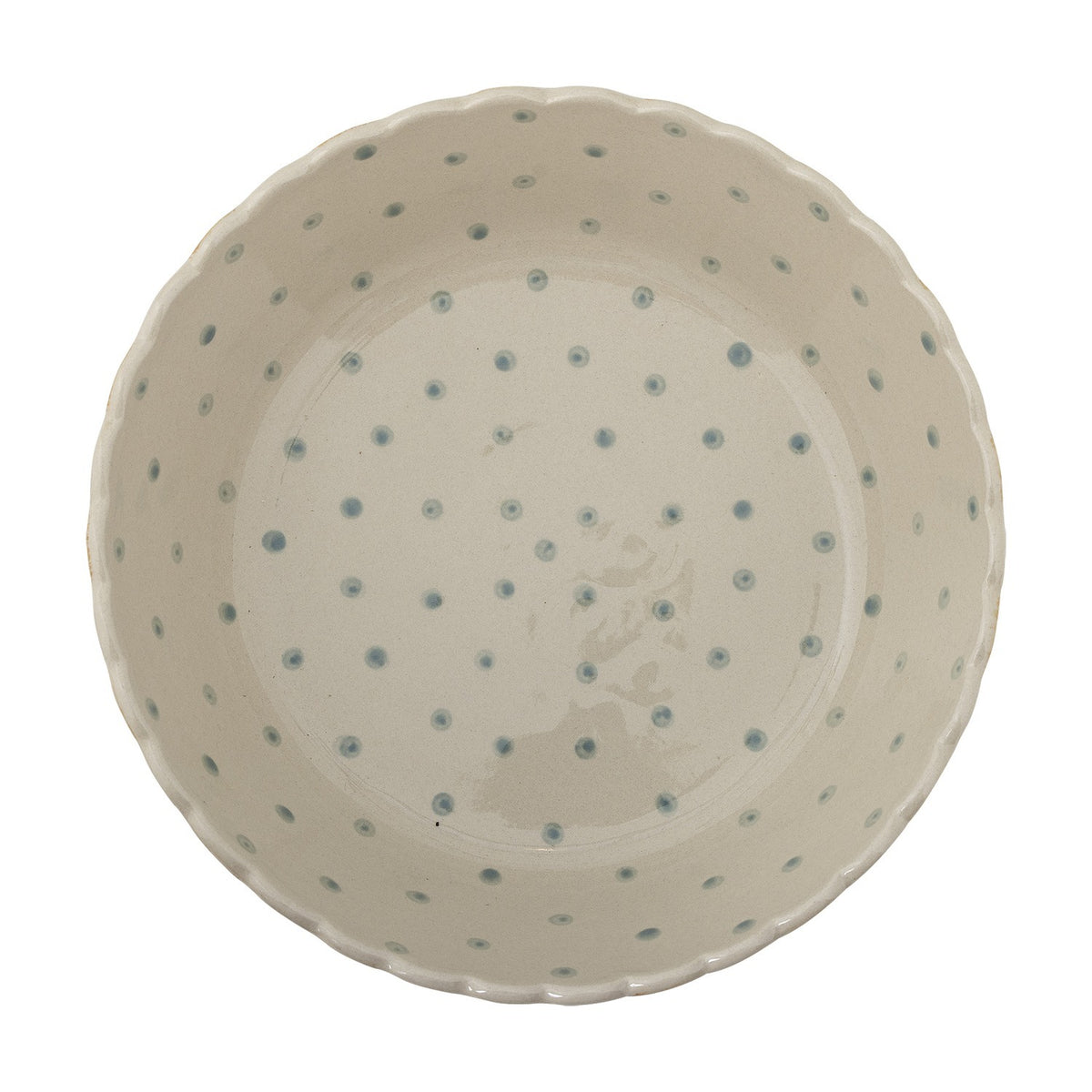 Chip Striped Stoneware Bowl 24cm - Yellow