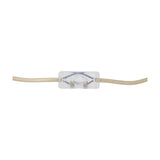 Marci Travertine Table Lamp with Linen Shade - Beige