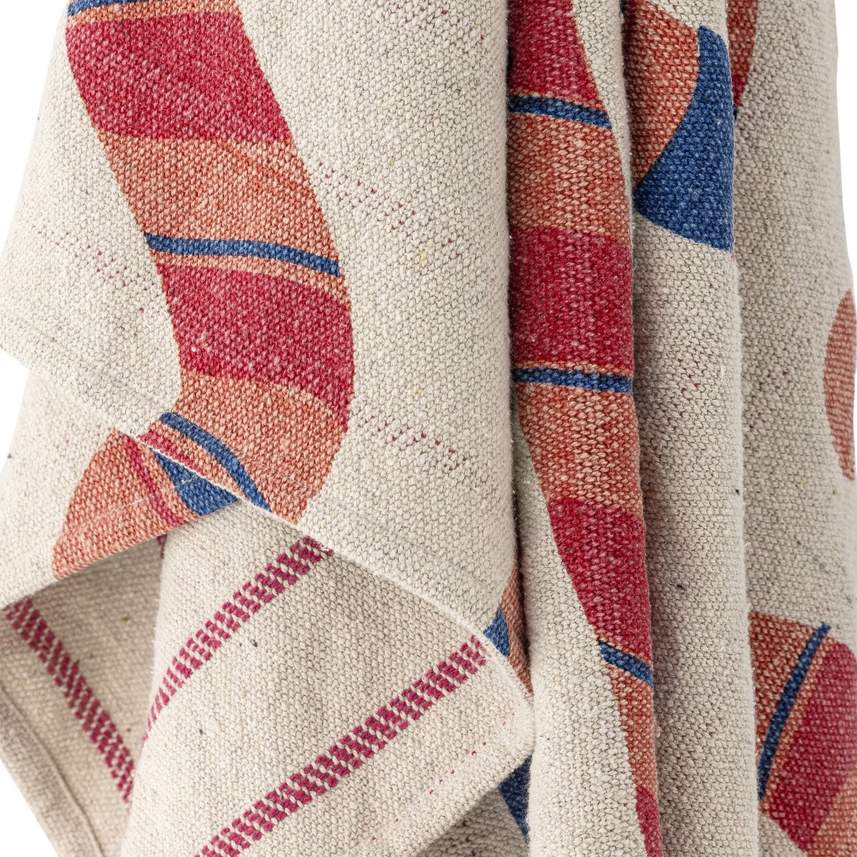 Candice Striped Christmas Throw - Multi