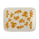 Fauni Leaf Stoneware Plate - Cream