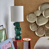 Brady Stoneware Table Lamp - Green